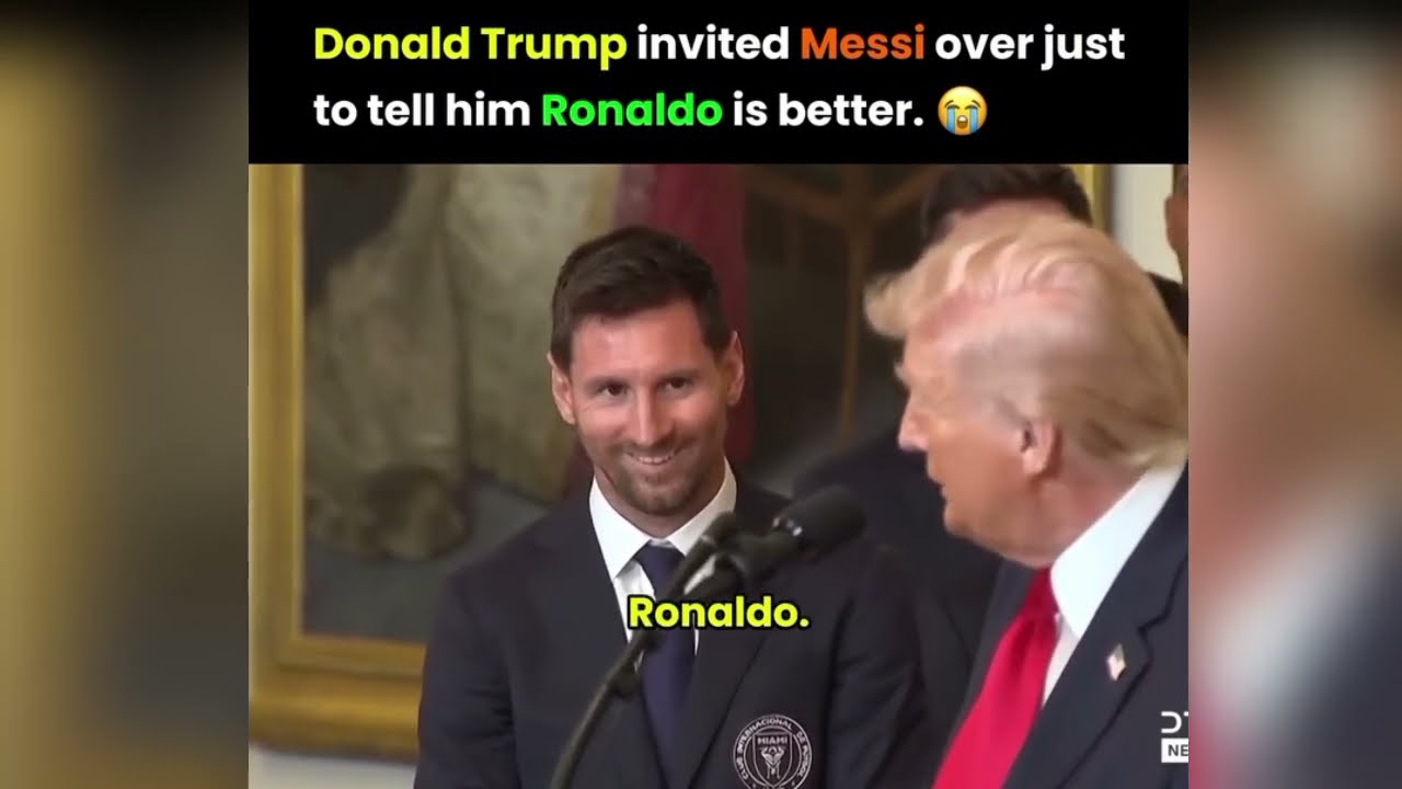 Donald Trump INVITES MESSI to tell him Ronaldo is Better 😂💥 