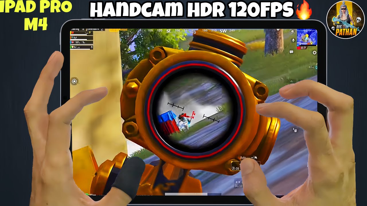 iPad Pro m4 😍 PUBG HANDCAM Smooth + 120 FPS 🔥 pubg test / Gameplay/ Best sensitivity