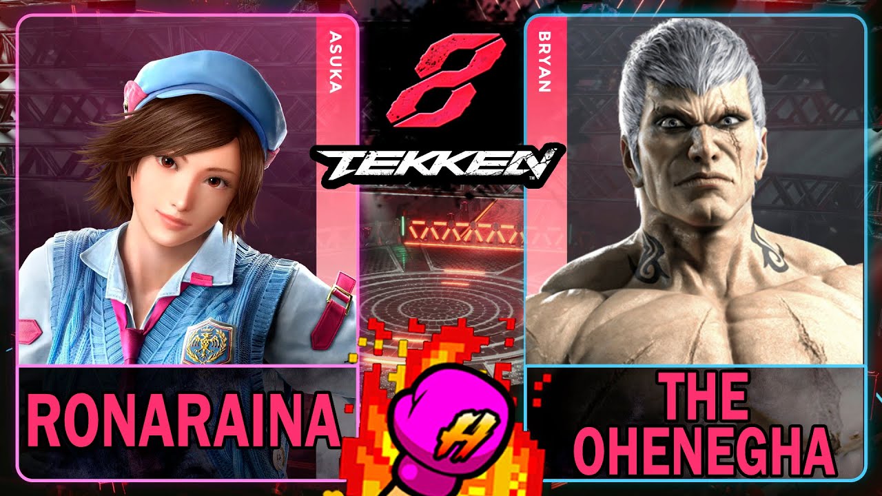 Tekken 8 Ronaraina (ASUKA) VS The OheneGHA (BRYAN)🥊 鉄拳8🥊4K 60ᶠᵖˢ🥊T8🥊TK8 #tekken