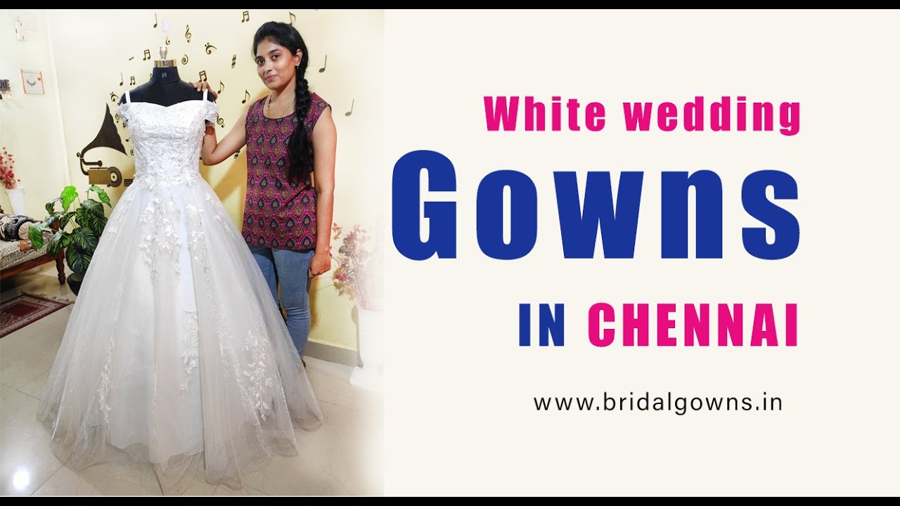 White Wedding Dress - Missmad Bridal Gowns - Chennai