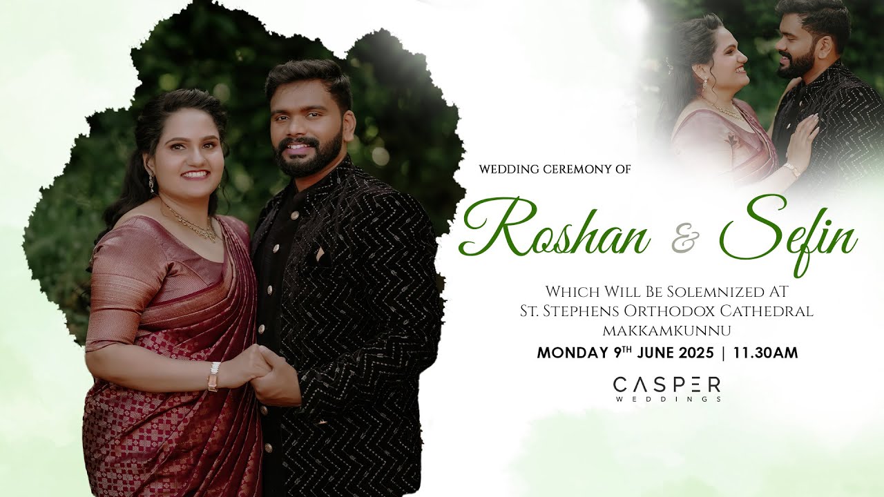 THE WEDDING OF ROSHAN & SEFIN  || LIVE TELECAST || 09-06-2025