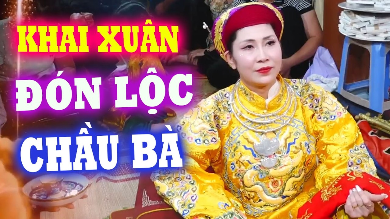 Tuyệt phẩm hầu đồng: Bùi Thị Dung dâng giá Chầu Đệ Nhị Thượng Ngàn rực rỡ sắc xuân