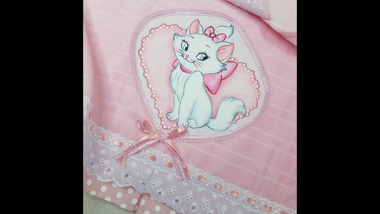 Pintura Artesanal Gatinha Marie
