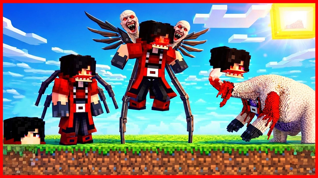 1000 HARI DI ADOPSI JADI HEWAN ANOMALI MUTANT THALASSPHOBIA DI MINECRAFT !!