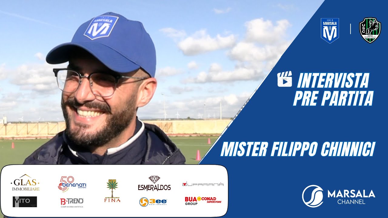 Marsala 1912 - Unitas Sciacca: le dichiarazioni pre gara di mister Filippo Chinnici