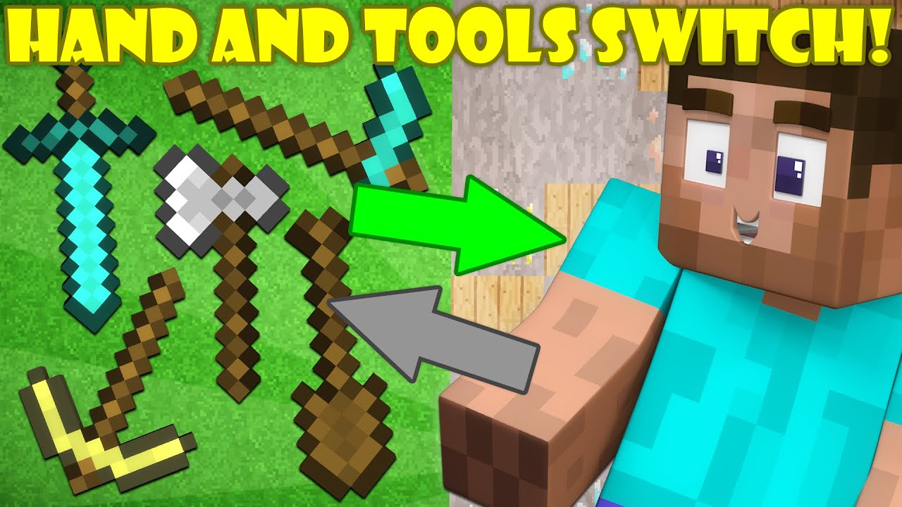 If Your Hand and Tools Switched Places - Minecraft
