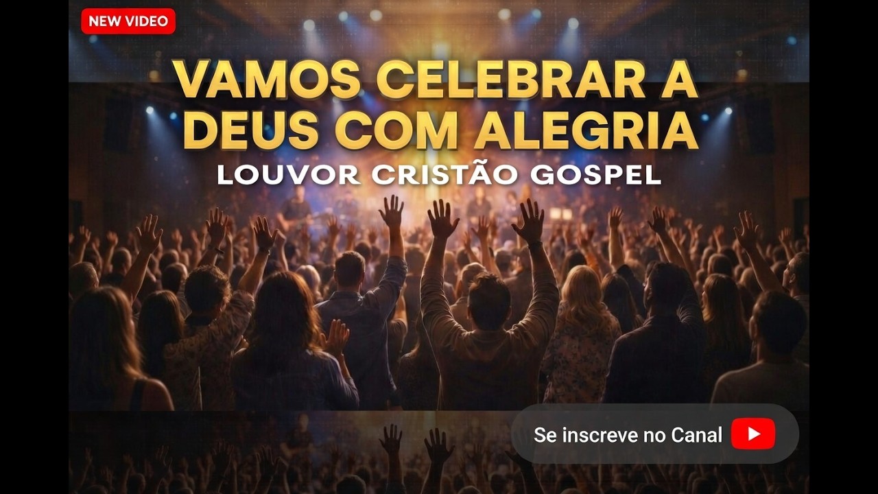 VAMOS CELEBRAR A DEUS COM ALEGRIA - com palmas vamos adorar a Deus ? #louvores #adoração #gospel