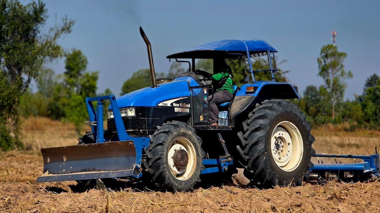 มาชมรถไถ TS90 Newholland ไถนาหน่อยวิ่งเร็วเลยรุ่นนี้