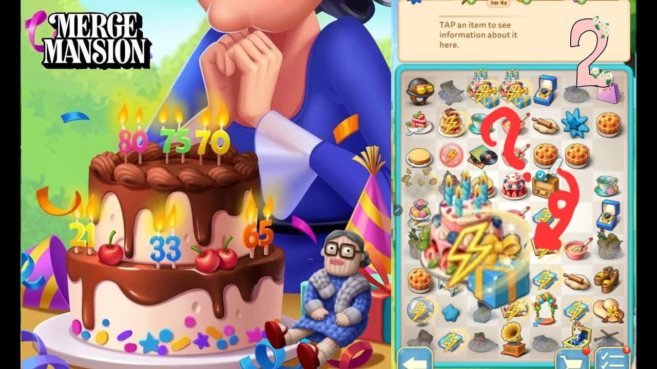 Merge Mansion 🎂Birthday Event🍰 Ursula's Birthday Party🫖 Part 2 #mergemansion