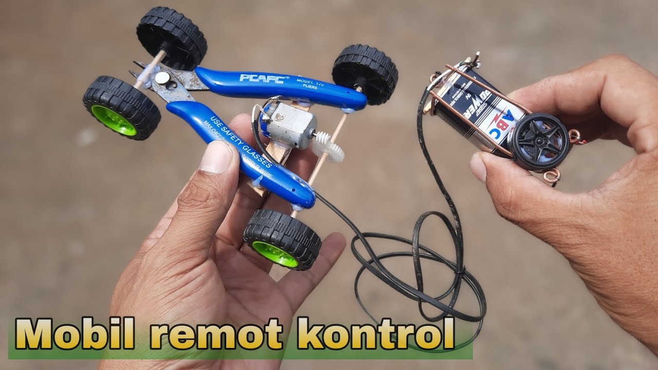 Diy mobil remot tang bertenaga batre 9volt