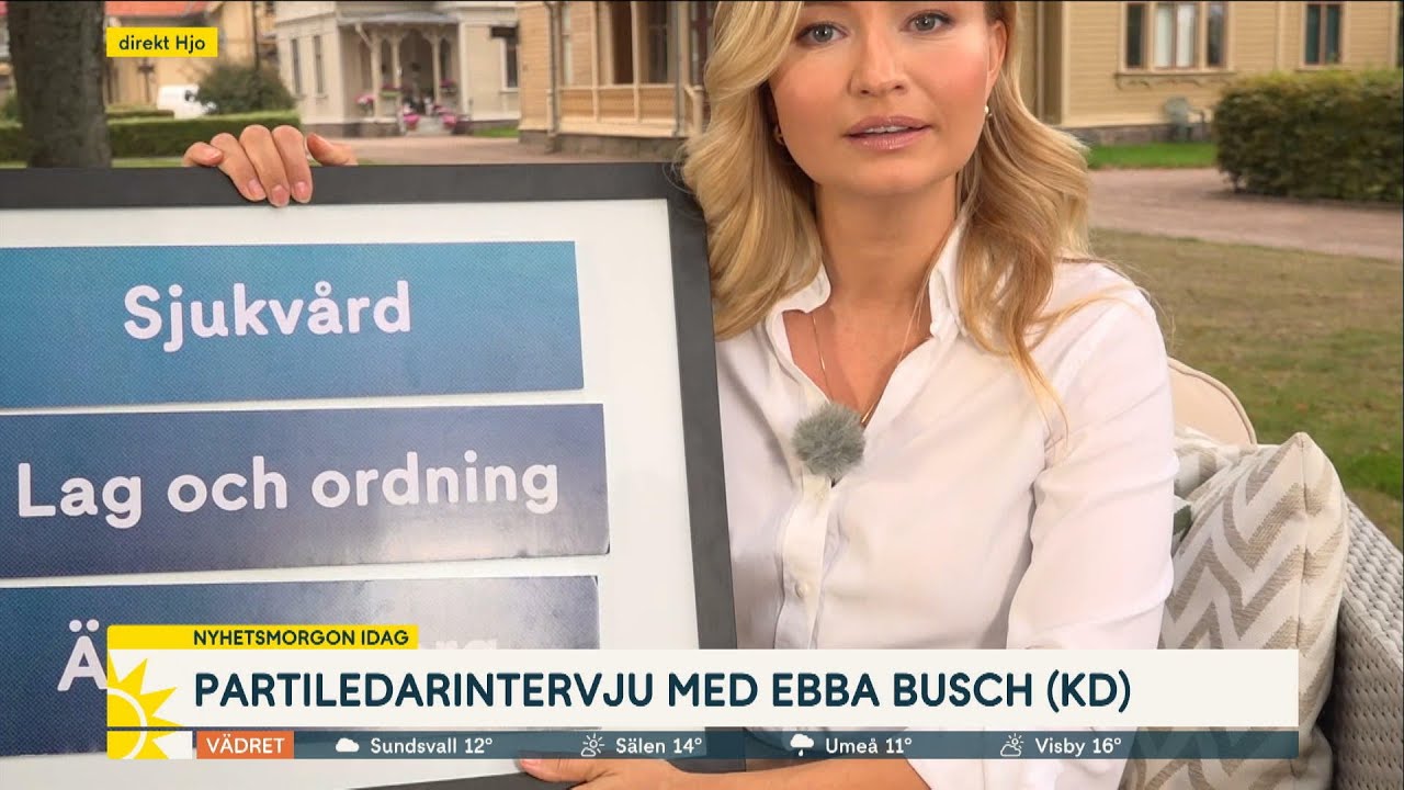 Ebba Busch (KD): Behövs en miljardbudget för äldreomsorgen | Nyhetsmorgon | TV4 & TV4 Play