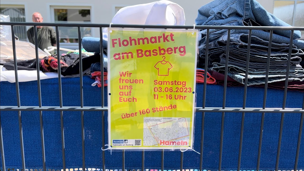 Perfektes Wetter: Der große Basberg-Flohmarkt lockt zahlreiche Menschen ins Hamelner Stadtviertel
