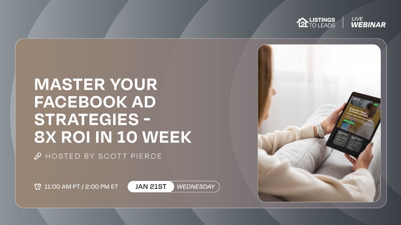 Master Your Facebook Ad Strategies - 8x ROI in 10 Weeks