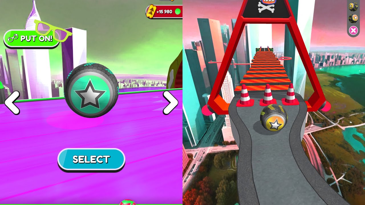 🥎🚀Going Balls Speedrun Challenge Vs Reverse Balls Speedrun Walkthrough Gameplay