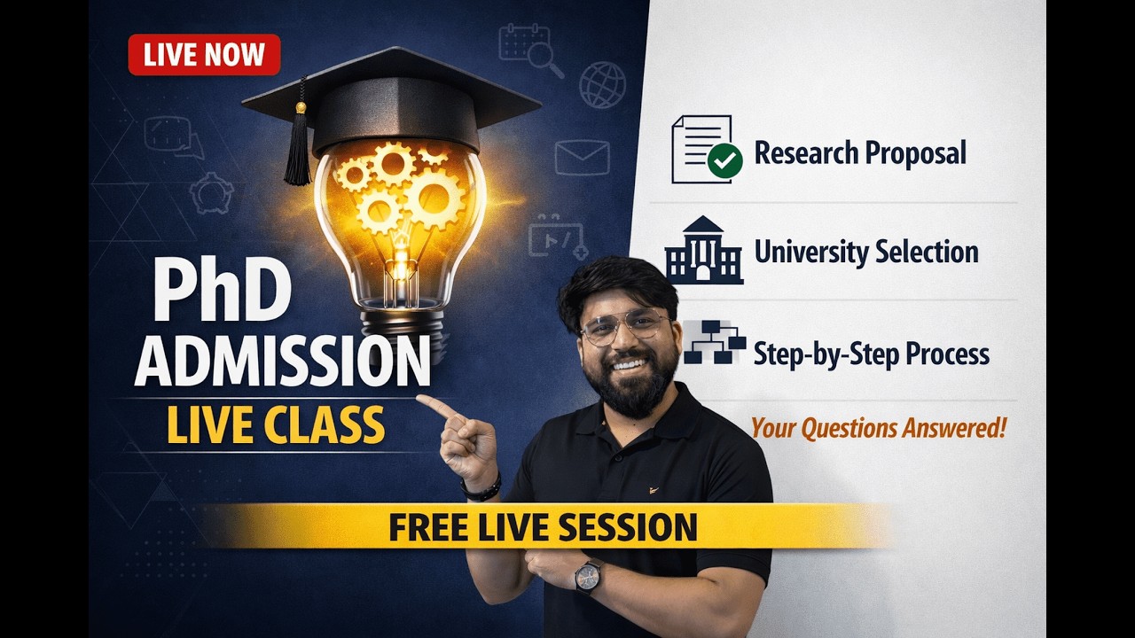Class-2 || Struggling with your PhD application?  || PhD Admissions + Research Proposal