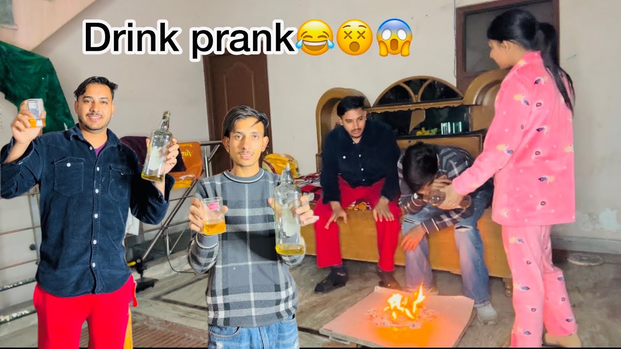 AAJ HARMAN TE KITA DRINK 🥃 PRANK 😳🤣 // 