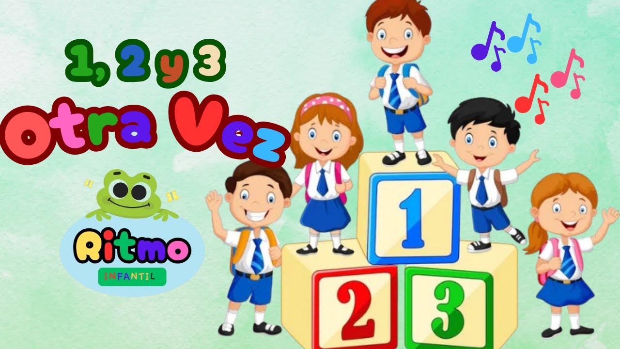 Ritmo Infantil - Uno, Dos y Tres....Otra Vez (Music Lyric Video) (Official)