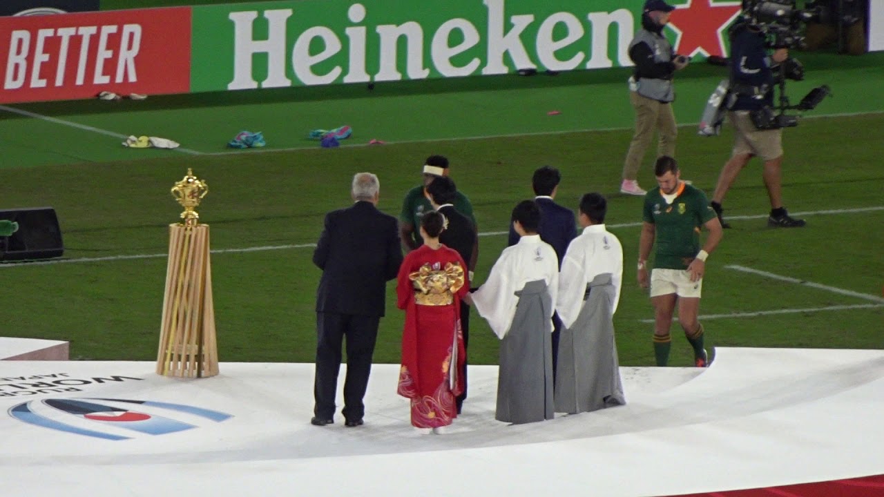 【RWC2019】ラグビーワールドカップ決勝戦表彰式