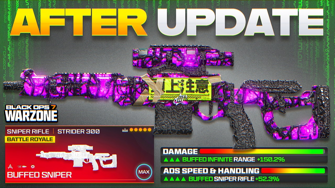new *BUFFED* STRIDER 300 SNIPER LOADOUT for WARZONE BO7! (Best Strider 300 Sniper Class Setup)