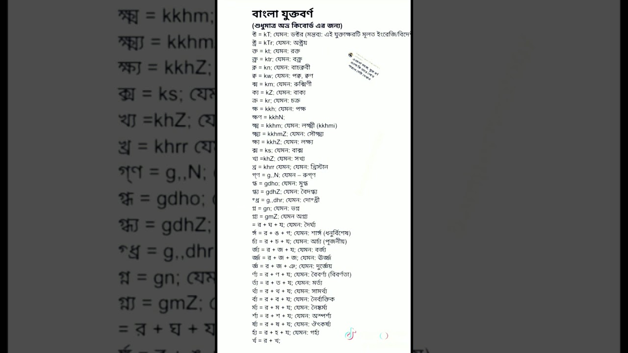 কম্পিউটারে বাংলা টাইপিং লেখার নিয়ম (শুুধু বিজয়+অভ্র কিবোর্ড এর জন্য) ❤️ Educational Tipps ❤️