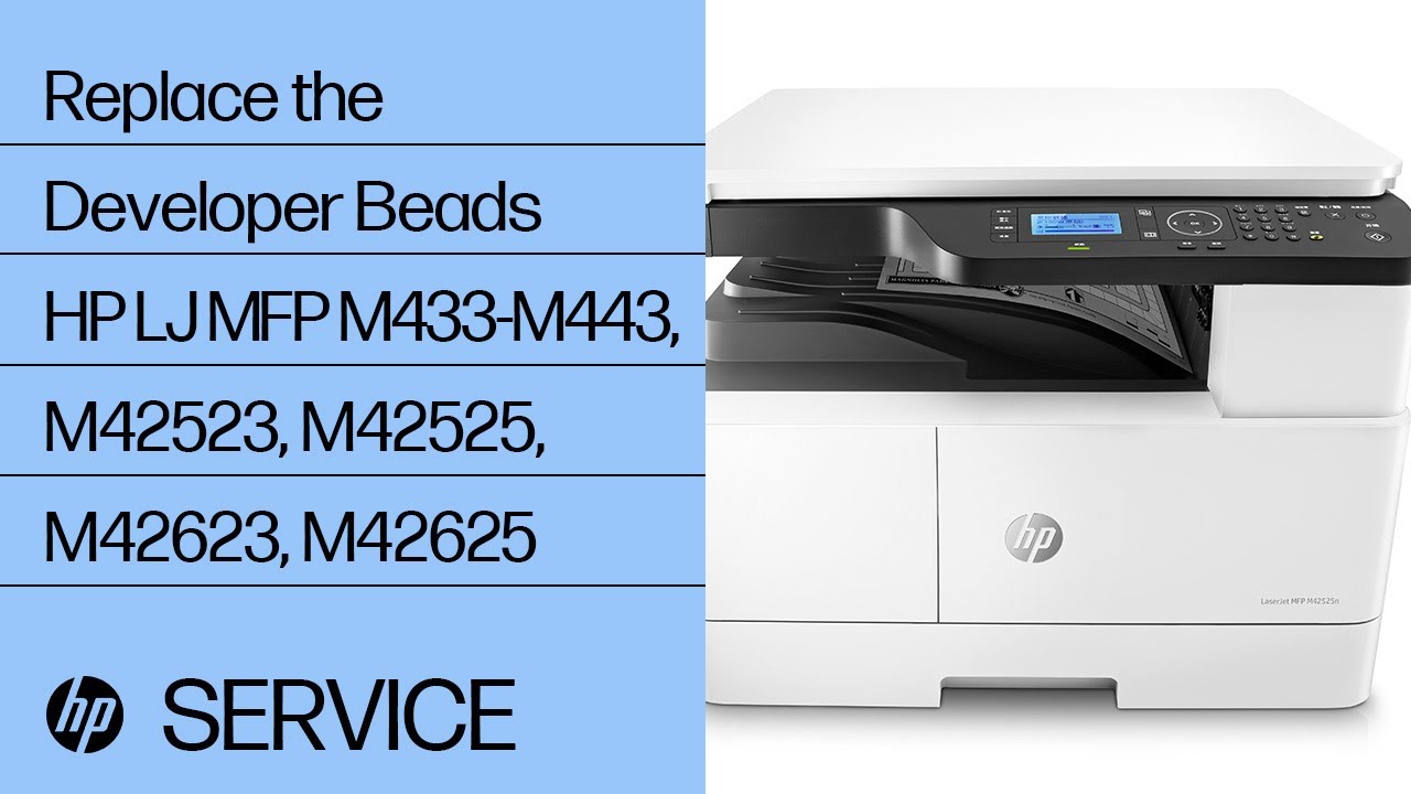 Replace the Developer Beads | HP LaserJet MFP M433-M443, M42523, M42525, M42623, M42625 | HP Support