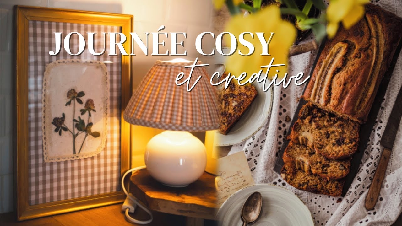 Slow VLOG | Instants de vie cosy : Banana bread et déco d'un cadre pour la cuisine