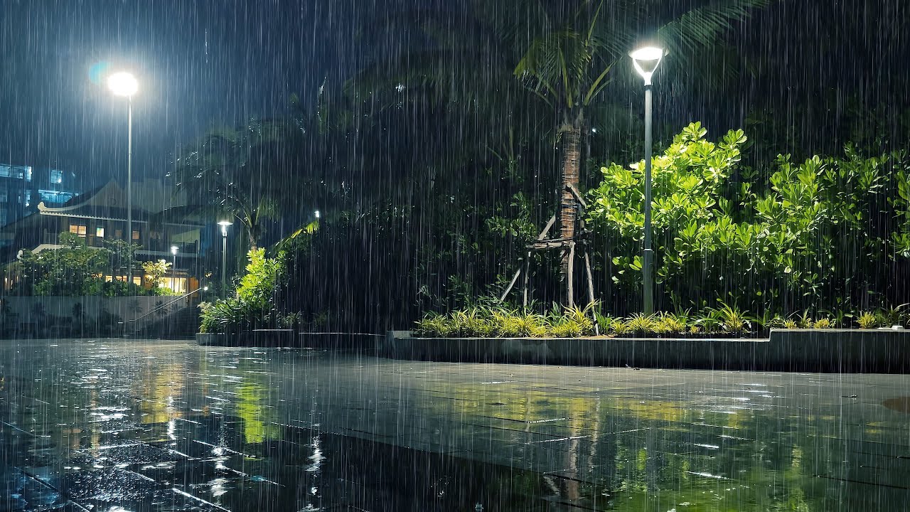 Gentle Rain and Thunder Sounds Help You Sleep Soundly | Relax and Overcome Insomnia