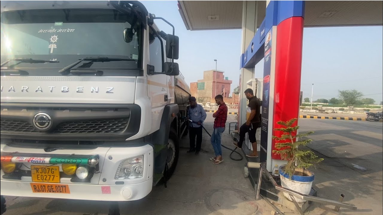 Truck का टैंक कितने रुपए में फुल भरता है🤔 !! Bharatbenz Tank full price !! Bharatbenz review