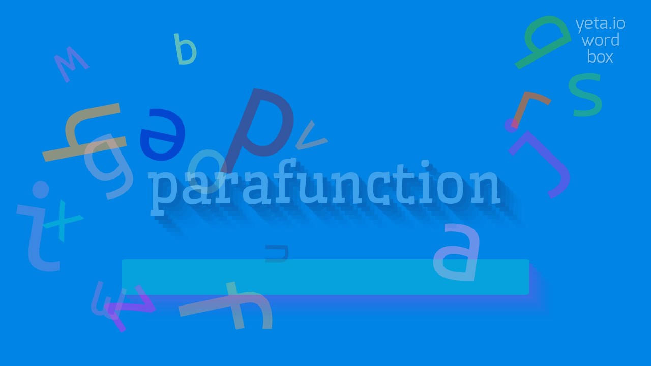 JAK POWIEDZIEĆ: PARAFUNKCJA?  #parafunkcja (HOW TO SAY PARAFUNCTION? #parafunction)