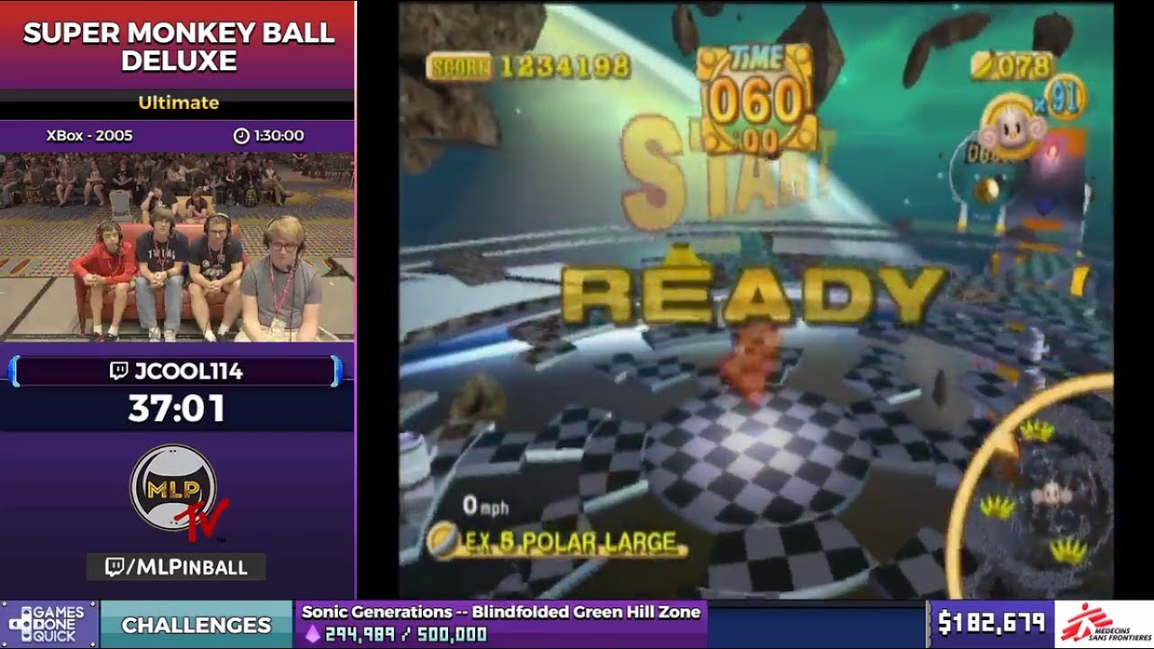 SGDQ 2017 Super Monkey Ball Deluxe Speedrun All Levels by Jcool114 in 1:26:22
