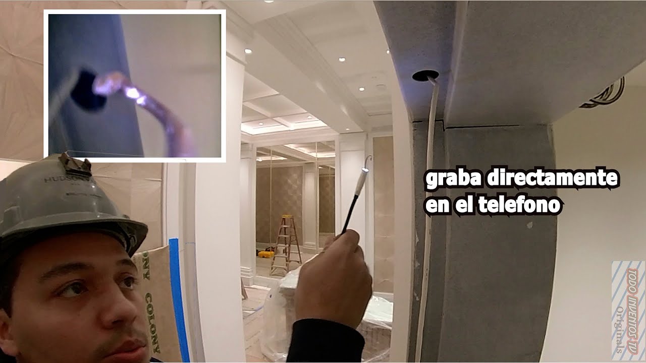 Jalando cables con camara endoscópica  NIDAGE shorts