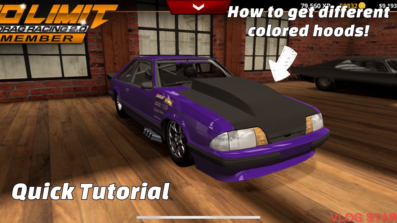 Quick Tutorial on How to Get Different Colored Hoods in No Limit Drag Racing 2.0