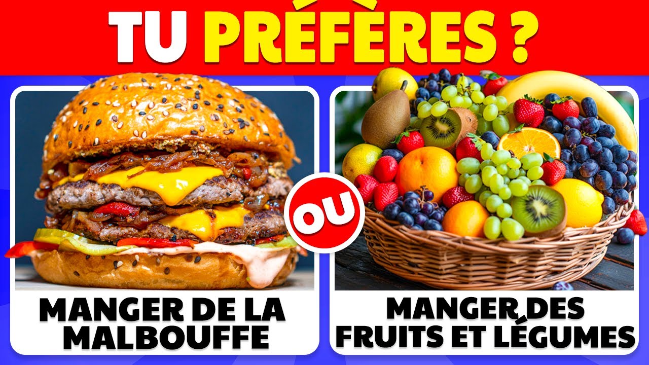 Tu préfères..? MALBOUFFE vs NOURRITURE SAINE 🍔🥗
