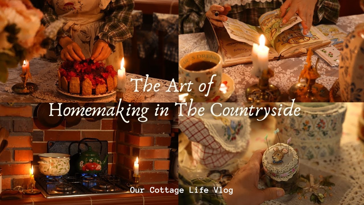 The Art of Homemaking in the Countryside | Peaceful Days and a Village House 🕯️🧺🫖🪡🥧