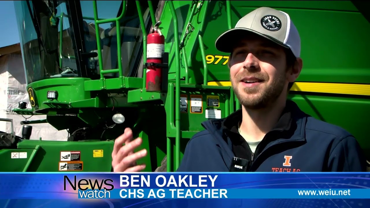 Students at Charleston High School participated in the annual Drive Your Tractor to School Day!