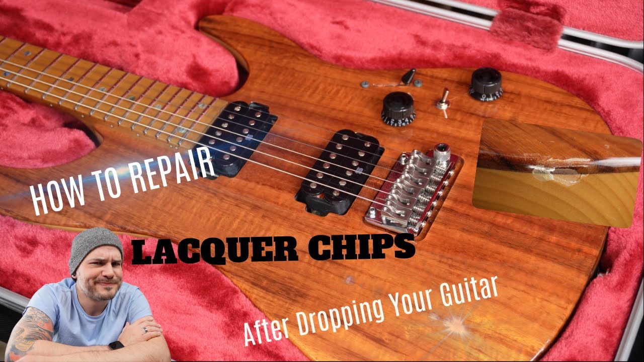 How to fix Lacquer Chips after DROPPING your guitar!