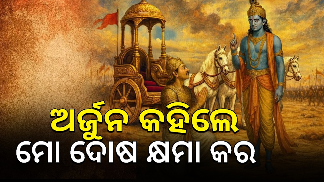 ଅର୍ଜୁନ କହିଲେ ମୋ ଦୋଷ କ୍ଷମା କର  II DASKATHIA A II ARJUNA II KRISHNA I BHAKTI MANIHARA