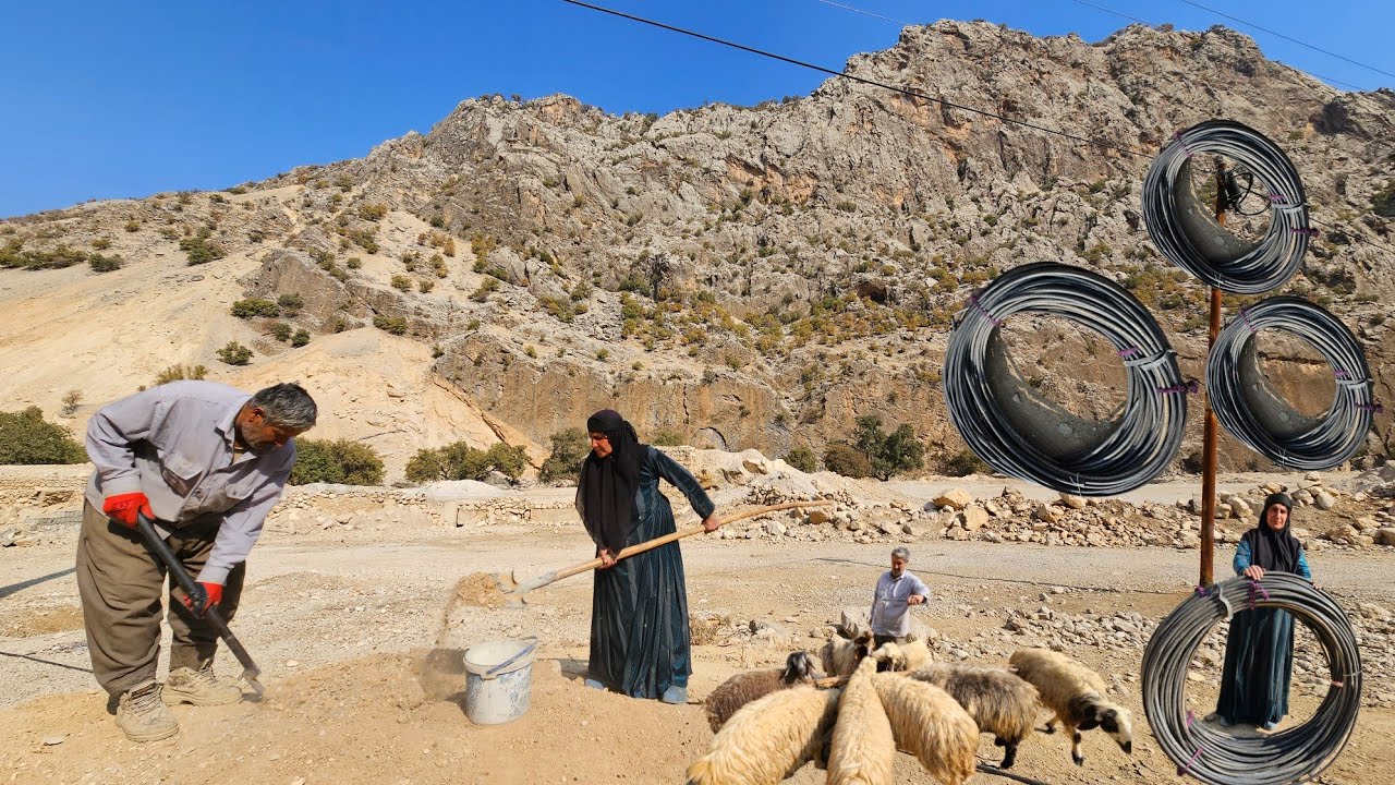 Водоснабжение кочевников: упорный труд и любовь в жизни иранской кочевой пары
