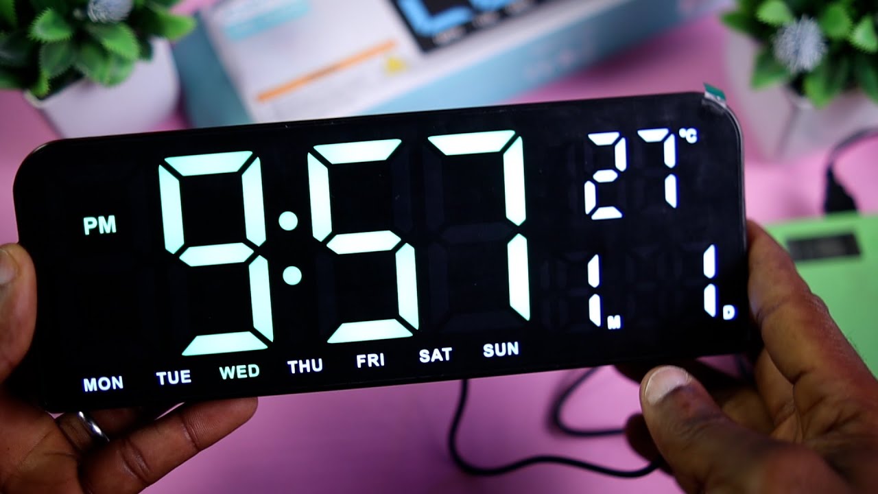 GH 0707 Digital LED Alarm Clock | Review and Settings