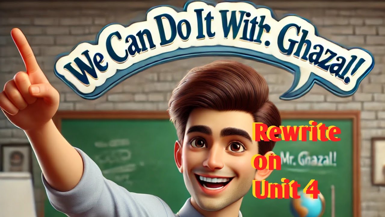 حل تمارين rewrite على قواعد الوحدة الرابعة للصف الثالث الثانوي 