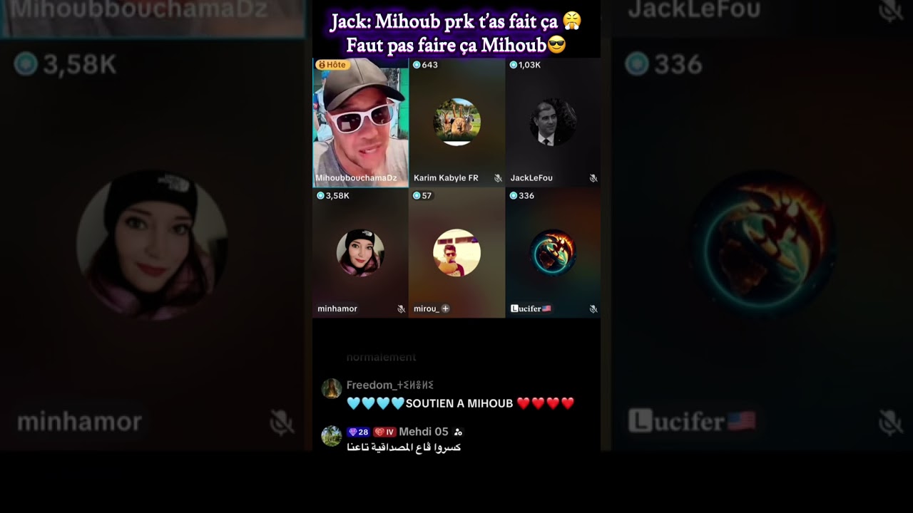 Jack le fou 🔥engueule Mihoub ⚡️et ce dernier le traite de lâche 😃