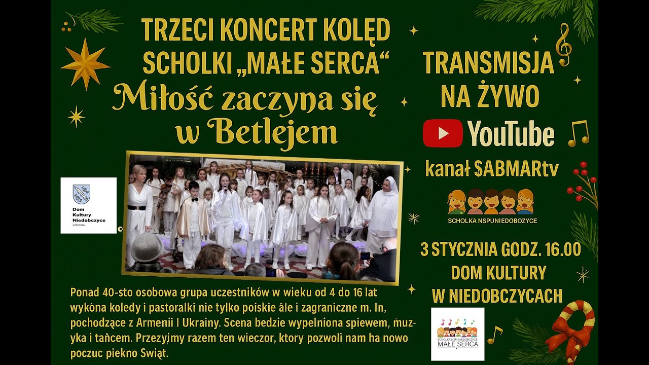 Trzeci koncert kolęd scholki 