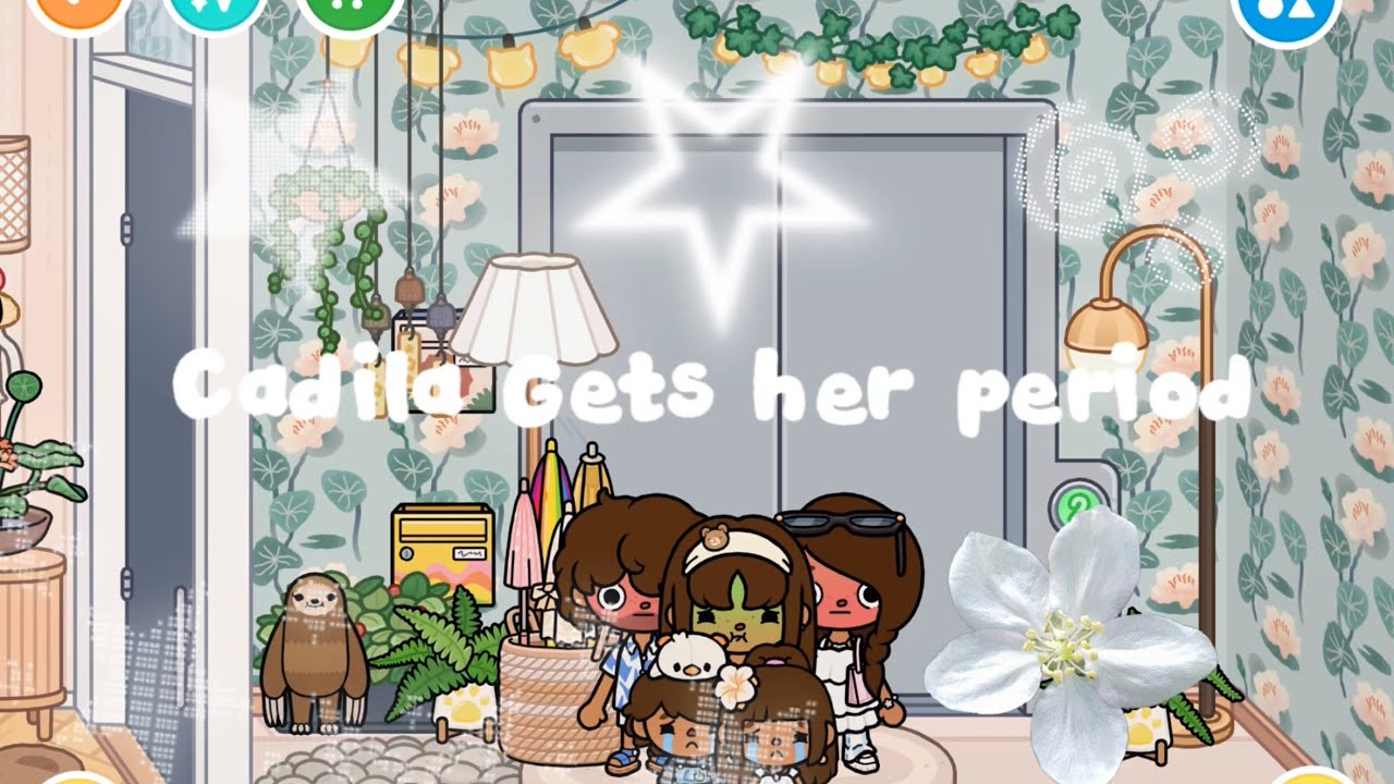 *Chaotic*Cadila gets her period🔴🍂🥀☕️🫧||*Vocied*🎙||Toca Boca Life Roleplay🥯🫧🌿🍋‍🟩💐