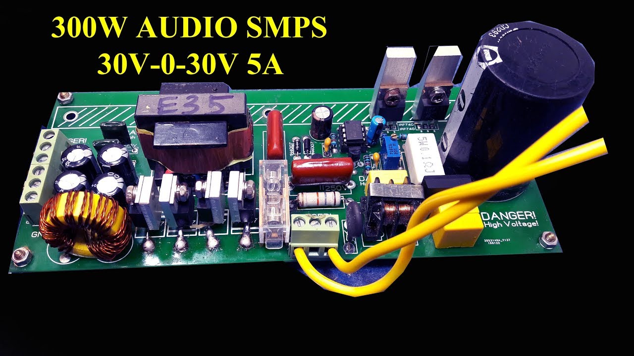 30V 0 30V 5A AUDIO SMPS 300W SHARE ALL