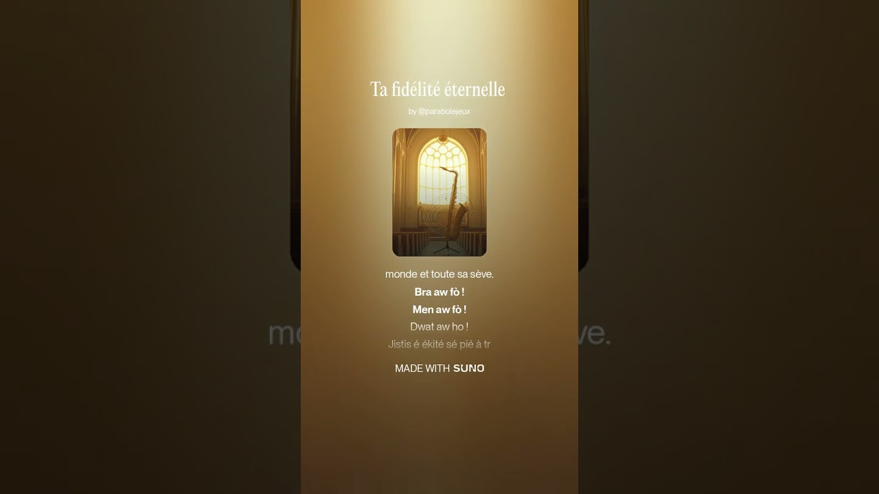 Ta fidélité éternelle #musique #music #song #paroles #chanson #love #louangeetadoration #gospelmusic