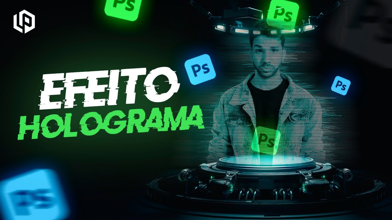 Como fazer efeito HOLOGRAMA no Photoshop 