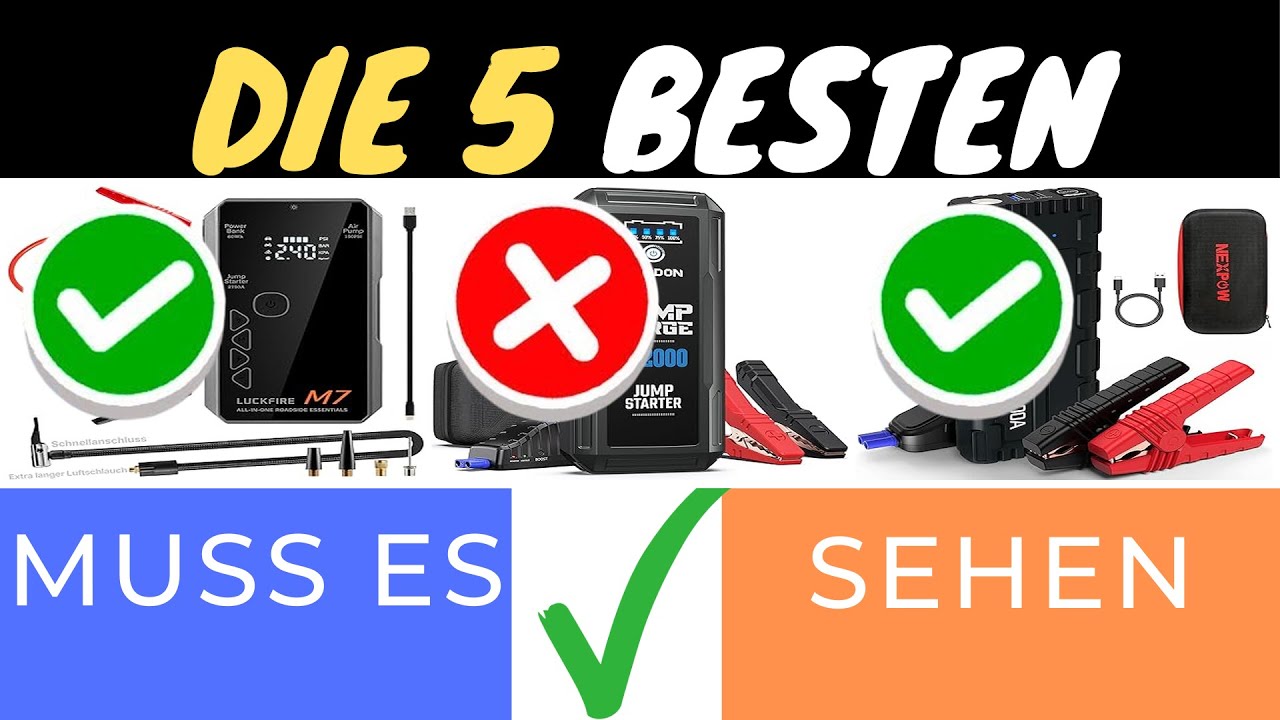 DIE TOP 3 AUTO STARTHILFE POWERBANKS 2025 🚗⚡ | MEHR POWER FÜR DEIN AUTO!
