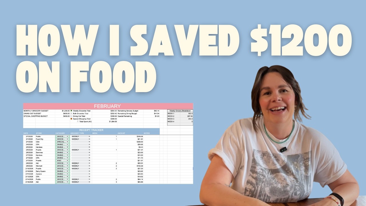 February's Food Spending Report | Chatty Budget Recap