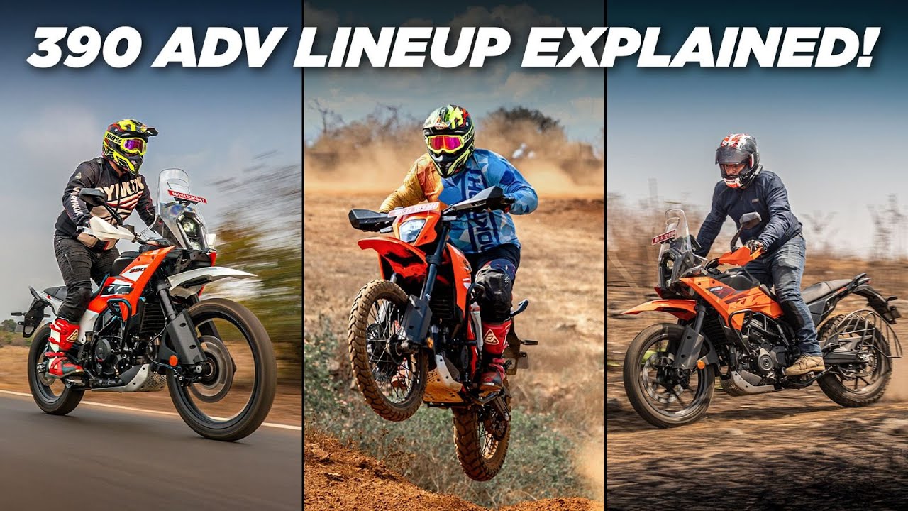 KTM 390 Adventure Lineup Explained: ADV X vs ADV vs Enduro R – Best 390 for Your Ride Style?