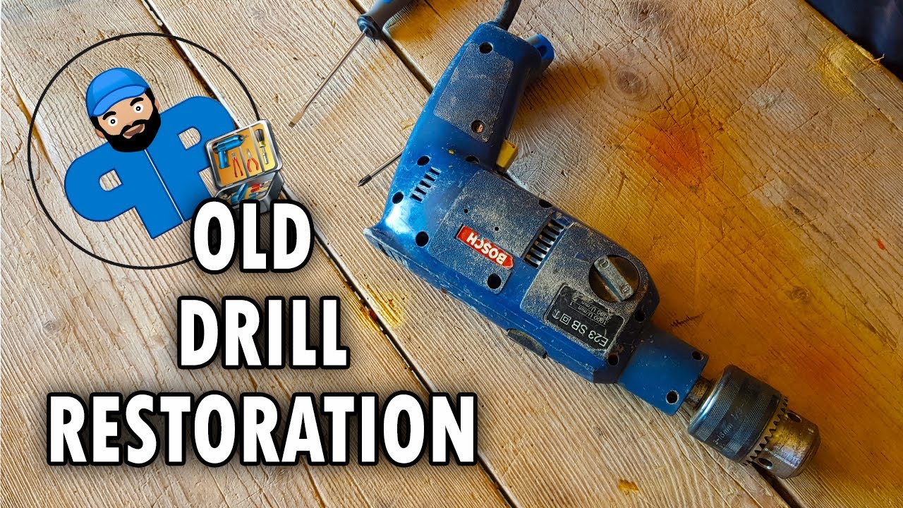 Damaged Dirty Drill Restoration - Popravka oštećene bušilice